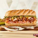 The Firehouse Sub menu